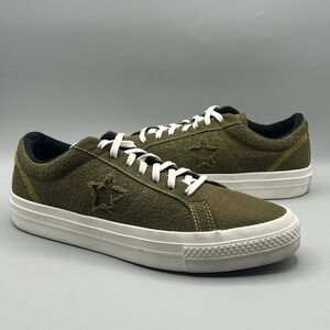 Converse One Star OX Low Renew Sneaker Olive Green - Men Size 9 (172349C)‎